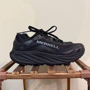 Merrell Women’s Pro Morph Black Trail Running Shoe 8 EUC Vibram